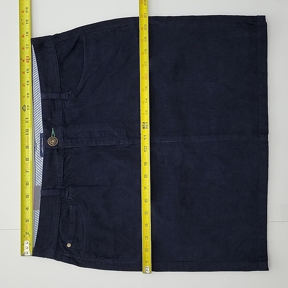 Tommy Hilfiger Women's Corduroy Mini Skirt Dark Navy Blue Size 12 - Picture 12 of 14